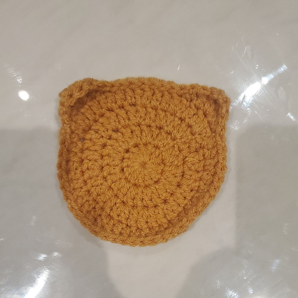 Handmade Crocheted Ear Beanie - Mustard Yellow